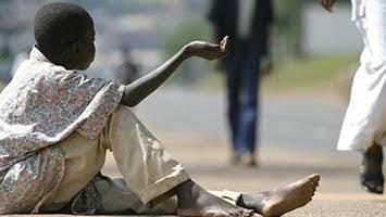 Goma : Des enfants des déplacés déguisés en mendiant suite la pénibilité de la vie dans leurs camps