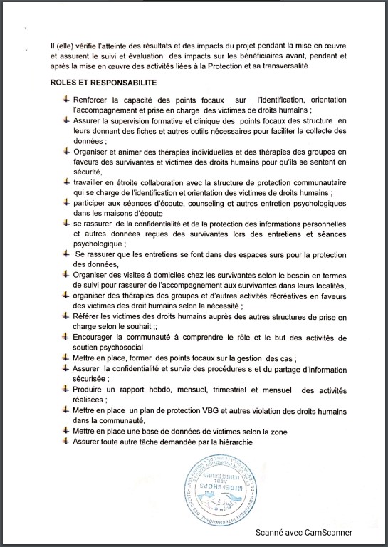 OFFRE D'EMPLOI : MIDEFEHOPS recrute un (e) PSYCHOLOGUE CLINICIEN (NE)