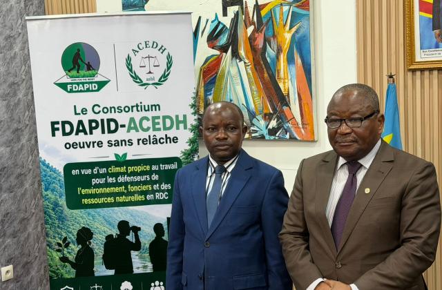 RDC : les autorités alertées sur la violation des droits des défenseurs de l’environnement, des droits fonciers et des droits aux ressources naturelles