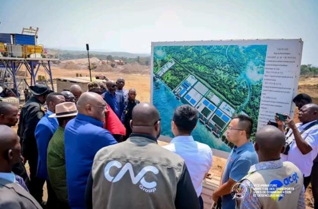 Tanganyika : Jean-Pierre Bemba satisfait de l’avancement des travaux du nouveau port industriel de Kalemie