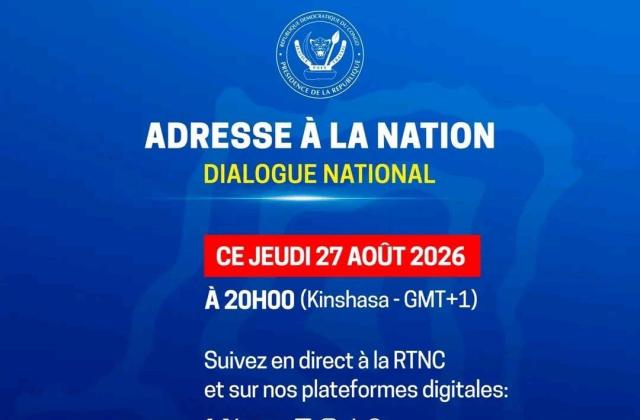 Flash : Félix Tshisekedi s’adresse à la nation ce jeudi soir à Kinshasa