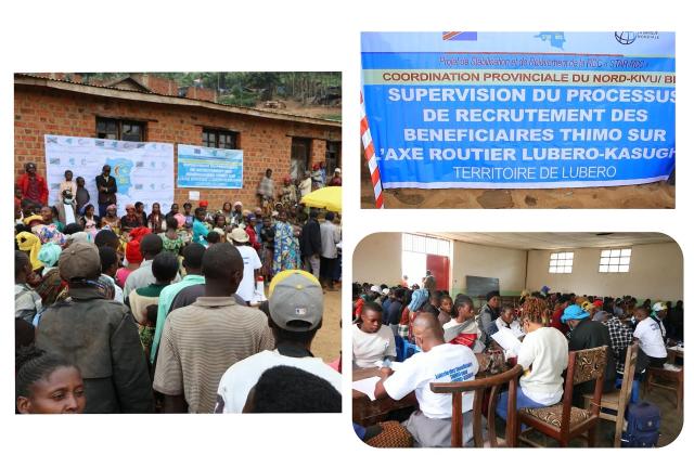 Projet STAR-RDC : supervision du recrutement des bénéficiaires des THIMO sur l’axe Lubero-Kasugho