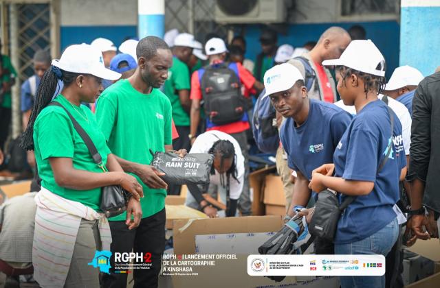 RDC/RGPH-2 : les opérateurs cartographes officiellement équipés pour le terrain