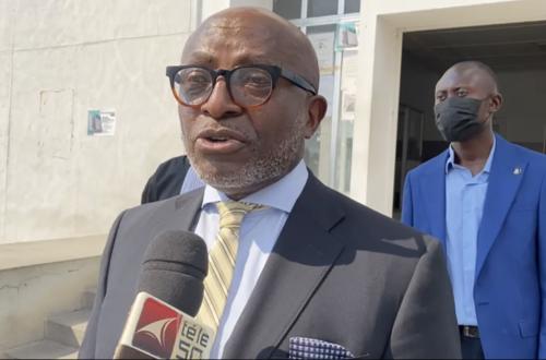 <p>Le diplomate Kikaya Bin Karubi lors du dépôt de sa plainte ce 8 juin 2021. </p>
