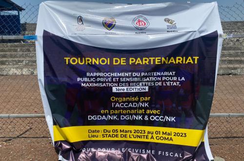 Nord-Kivu : Maximisation des recettes , un tournoi de football organisé à Goma par l’ACCAD