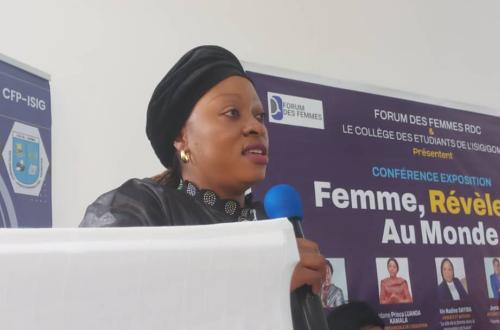 JIF 2023 : À l'ISIG-GOMA, Prisca Luanda Kamala encourage les jeunes étudiantes à donner le meilleur d'elles-mêmes pour impacter le monde