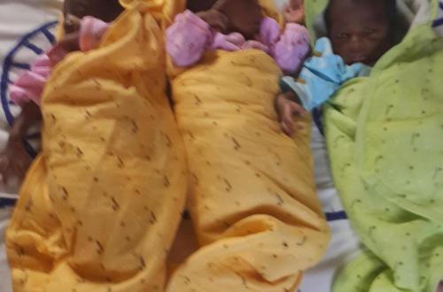 Goma : Une femme déplacée donne naissance à des triplés