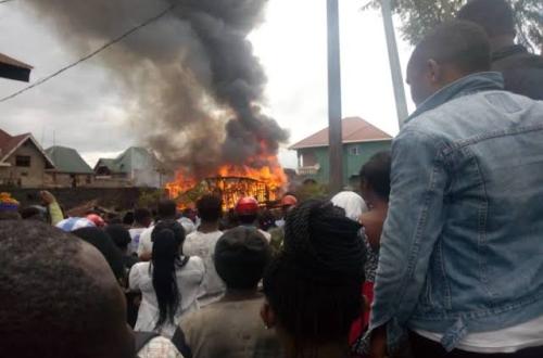 Goma : 7 personnes d'une même famille perdent la vie dans un incendie à Himbi