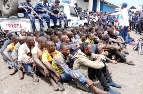 Goma : plus de 60 présumés criminels interpellés lors d'une opération menée par le PIC dans plusieurs quartiers