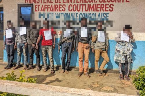 Butembo : La police présente sept présumés criminels cités dans un meurtre