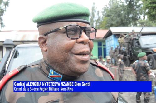 Nord-Kivu : Le Général-Major Alengbia prend le commandement de la 34e région militaire
