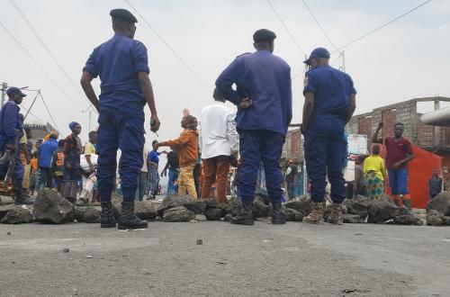 Les déplacés de Monigi 2 manifestent à Goma pour dénoncer leurs conditions de vie
