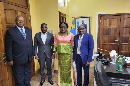 Le député national Rémy Mukweso chez la ministre de l'ESU  pour sauver l'année académique à l'IBTP