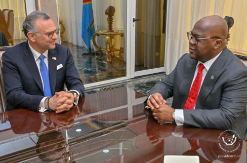 Renforcement du partenariat bilatéral : Massad Boulos rencontre le Président Tshisekedi à Kinshasa
