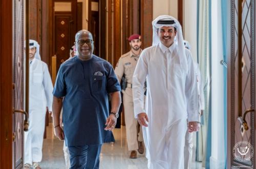 Doha : F. Tshisekedi et l'Emir de l'État Qatari discutent autour de l'agression Iranienne contre le Qatar et plusieurs États de la région