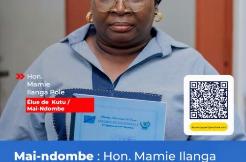 RDC : Mamie Ilanga Pole, élue de Kutu dépose son rapport de vacances parlementaires