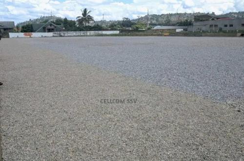 Beni - Stade du 15 Octobre : la fondation granulaire achevée