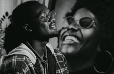 <p>L’artiste Raphaël Sikabwe </p>
