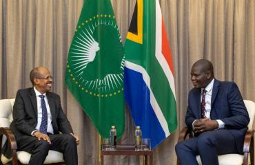 La situation sécuritaire dans l'Est de la RDC, du Sudan du Sud et du Sahel au centre des discutions entre l'UA et l'Afrique du SudLa situation sécuritaire dans l'Est de la RDC, du Sudan du Sud et du Sahel au centre des discutions entre l'UA et l'Afrique du Sud