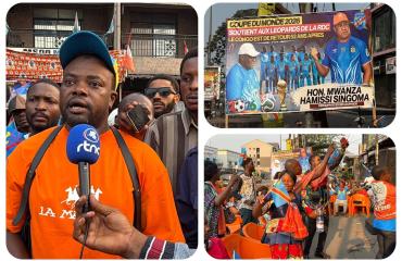 Kinshasa : le parti « Debout la Patrie » de Singoma Mwanza célèbre le retour des Léopards à la coupe du monde 52 ans après