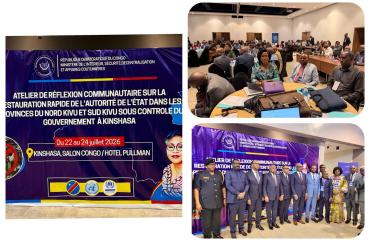 Kinshasa : ouverture des travaux des réflexions communautaires sur la restauration rapide de l’autorité de l’Etat dans les provinces du Nord-Kivu et Sud-Kivu