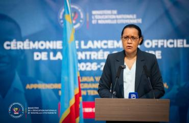 RDC : lancement ce mardi de l’année scolaire 2026-2027, Raïssa Malu met l’accent sur l’amélioration de la qualité des apprentissages