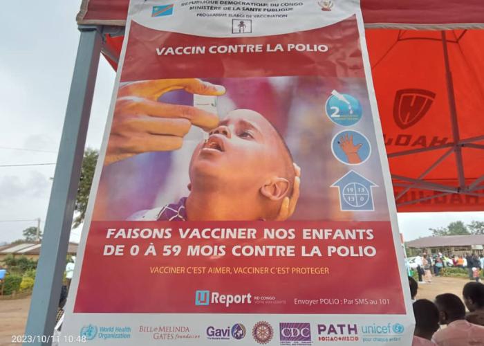 Vaccination contre la poliomyélite : 2 millions d’enfants de 0 à 59 mois attendus au Nord-Kivu