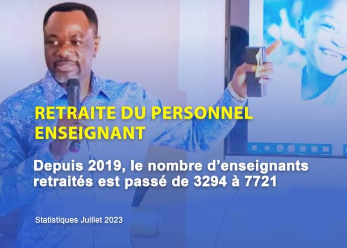 RDC : “Depuis 2019, le nombre d'enseignants retraités est passé de 3.294 à 7.721” (Tony Mwaba)