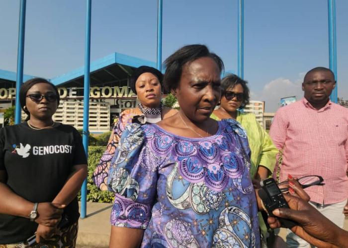 La Ministre des droits humains en visite à Goma pour un état des lieux de la situation des déplacés de guerre et des prisonniers