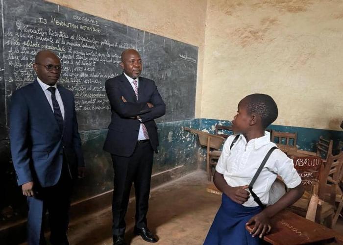 Le Vice-ministre de l'éducation nationale et nouvelle citoyenneté au Haut-Uele, pour se rendre compte de l'effectivité de la rentrée scolaire 2024-2025